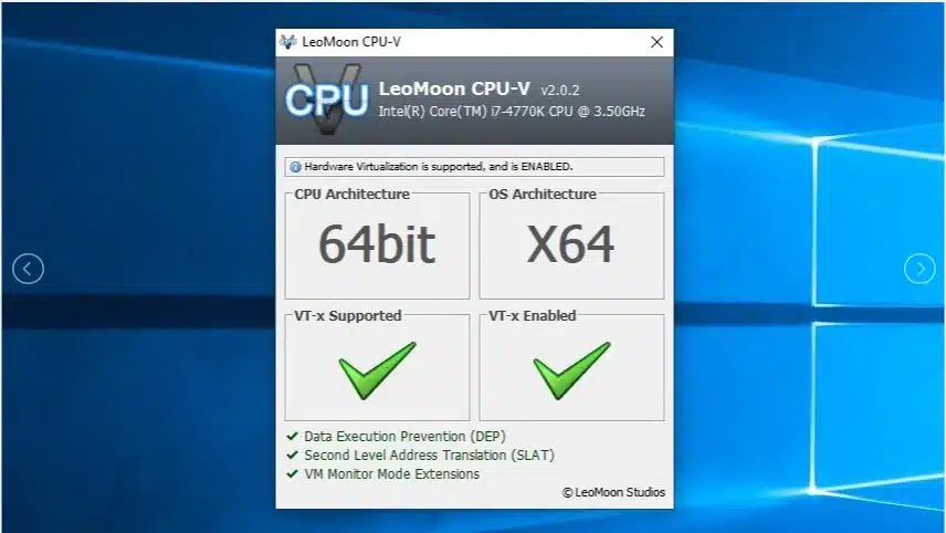 Cách 3 - sử dụng công cụ LeoMoon CPU-V