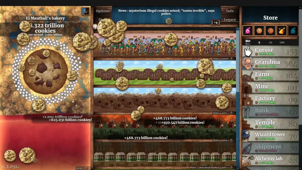 Cookie Clicker - thế giới của bánh quy