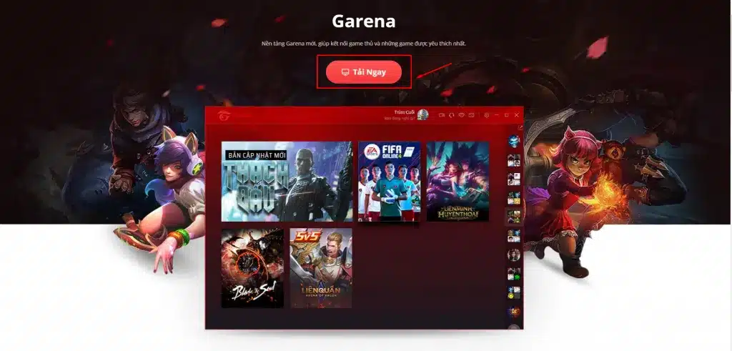 Tải FIFA Online 4 trên Garena PC Bước 2