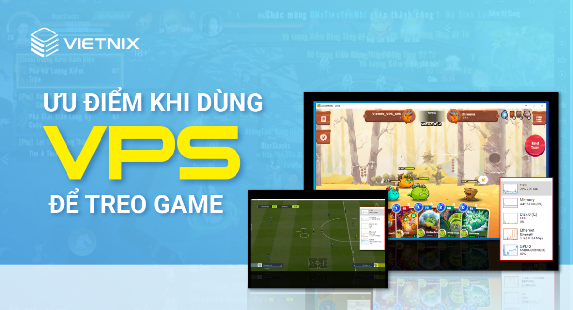 Ưu điểm khi dùng VPS để treo game